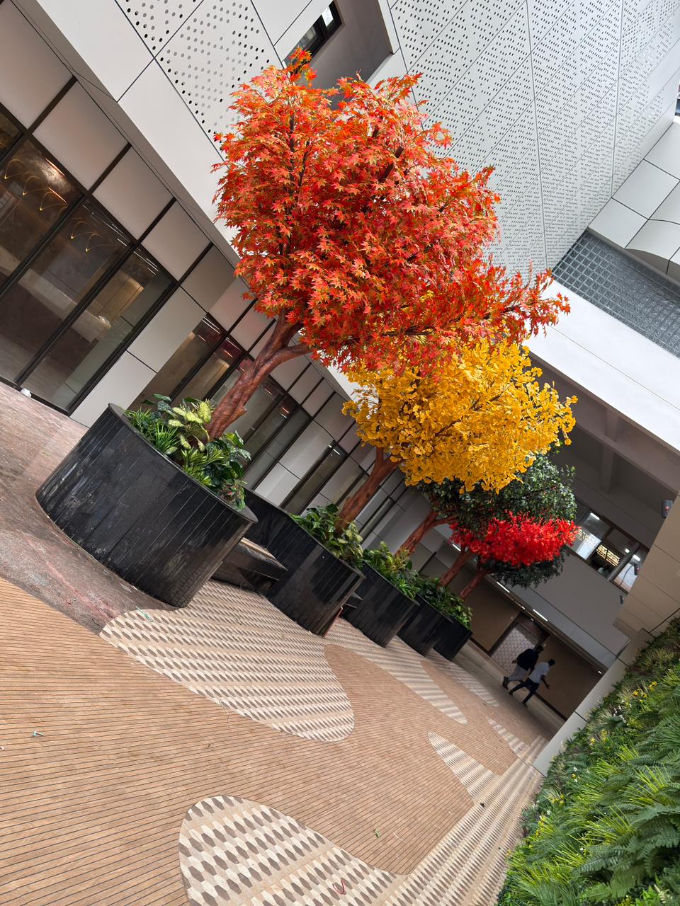 Best Artificial Greenery Project in Karnataka: Luxiplant at Bagalkot Basaveshwara Medical College