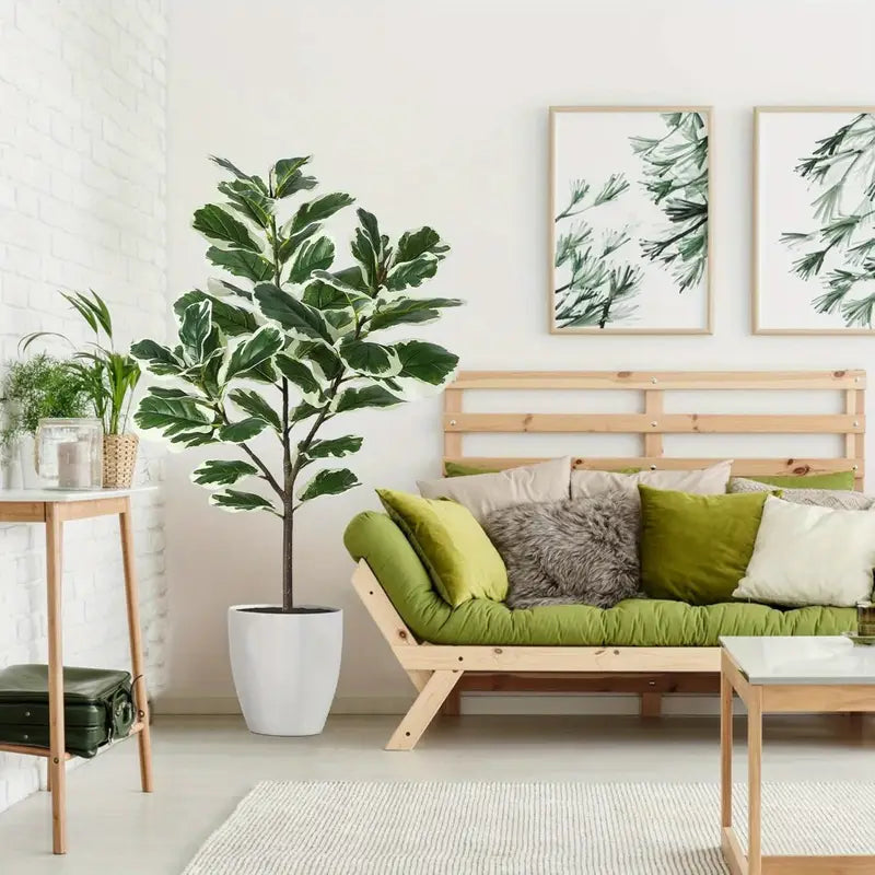 Real-Touch Faux Ficus Lyrata – High-Quality Soft-Touch Material