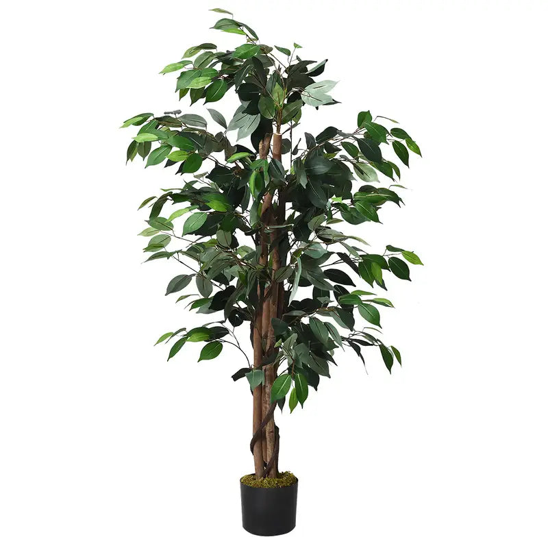 High-Quality Artificial Ficus Tree with Fabric Leaves