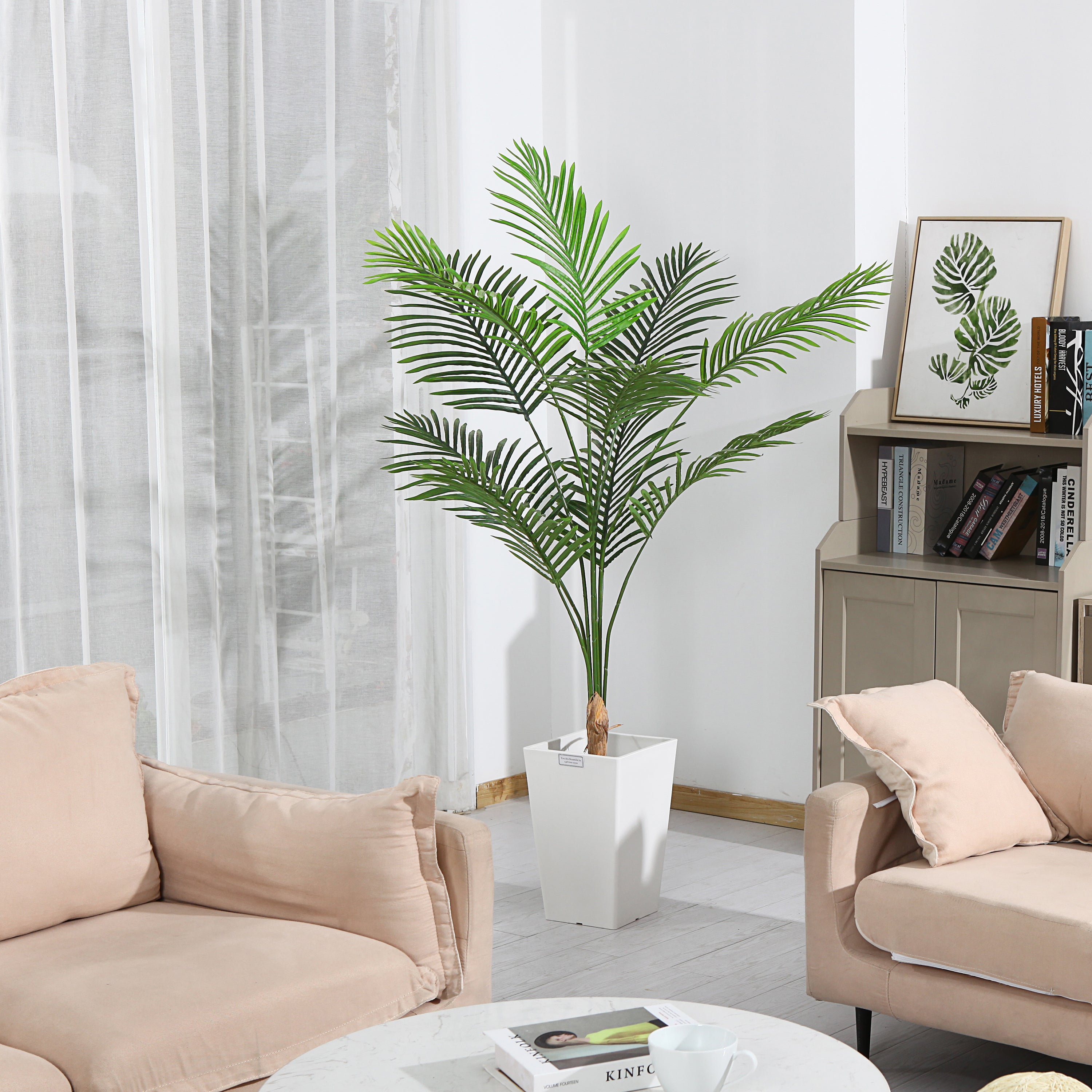 Low-maintenance Faux Palm Tree bringing lush greenery to any interior