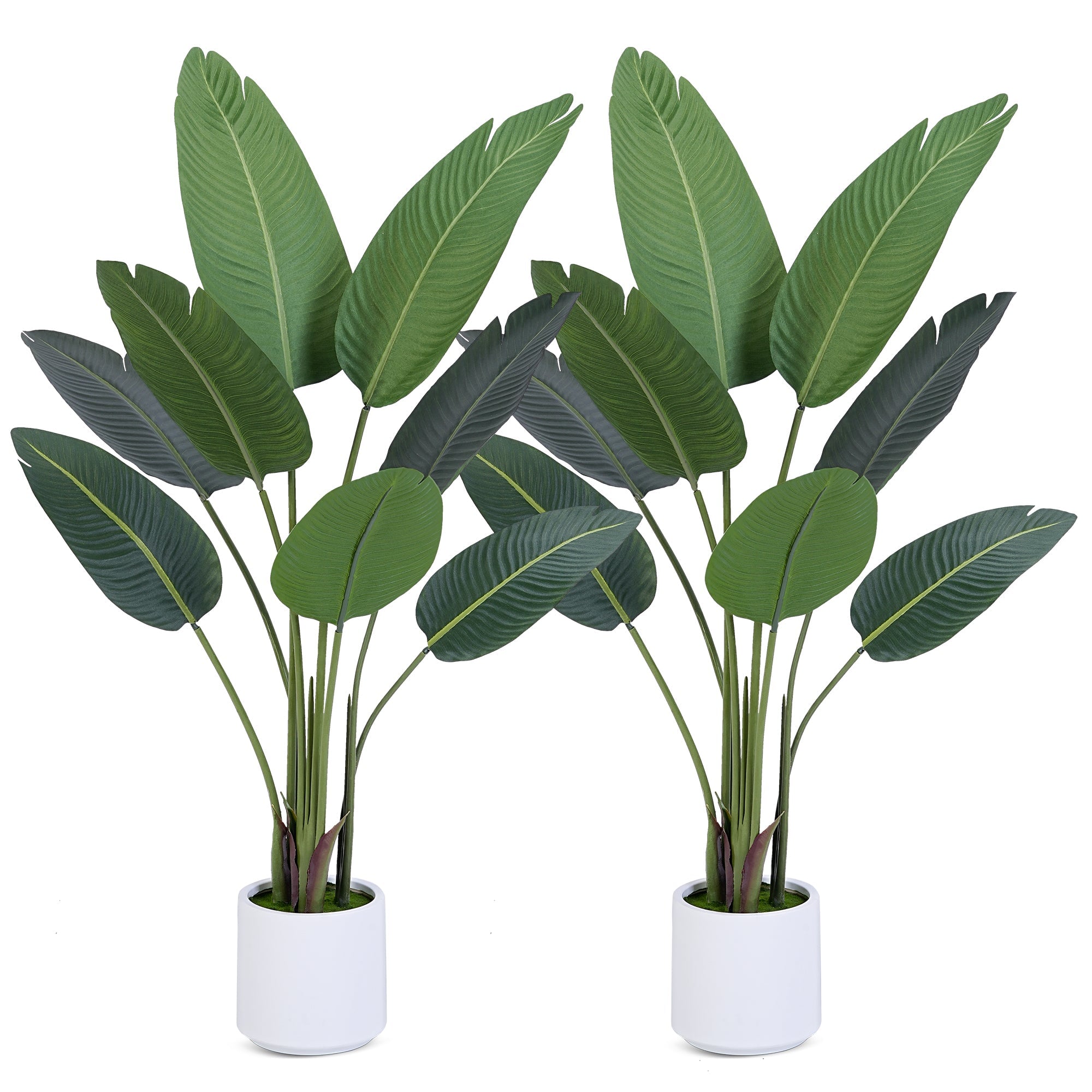 4 Ft Artificial Tropical Palm Plant-Lifelike Faux Greenery for Home & Office 4ft Luxiplant