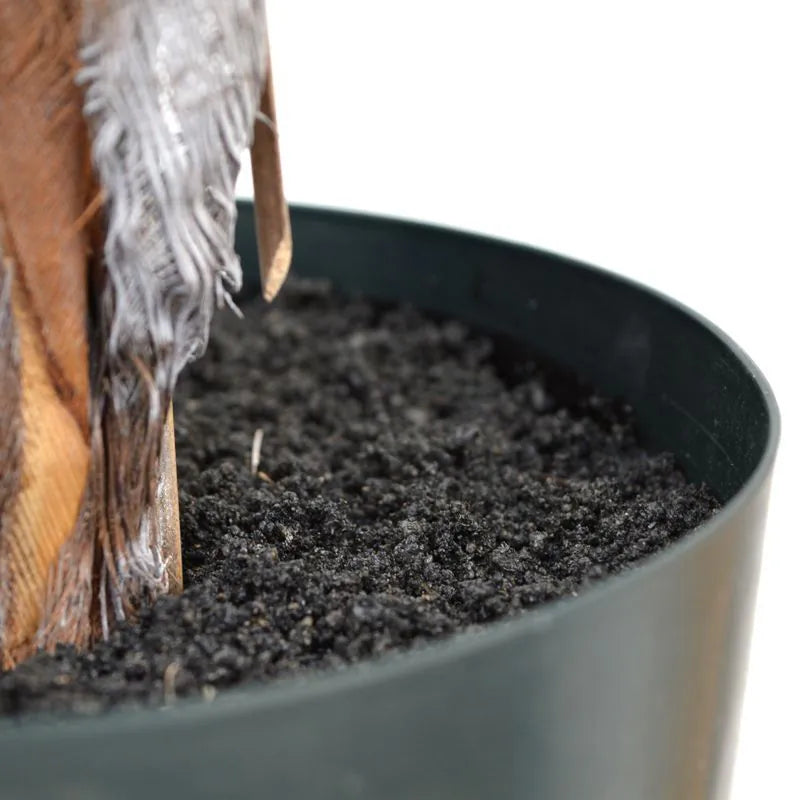 Elegant 3 Ft artificial tropical palm with natural-looking green leaves