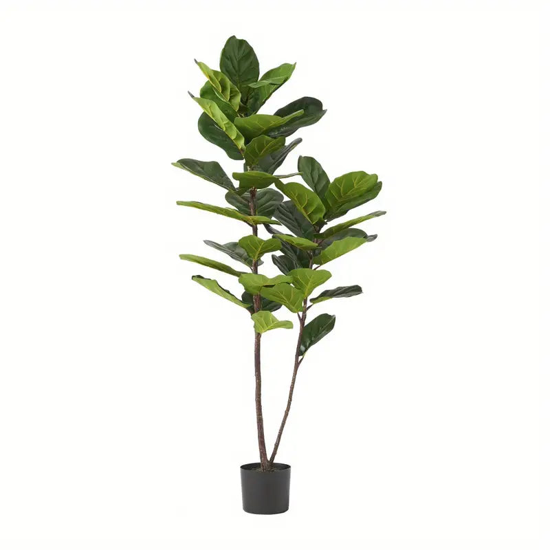 Real-Touch Artificial Fiddle Leaf Fig with Natural-Looking Trunk