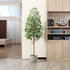 6ft Artificial Ficus Tree with realistic greenery for home décor