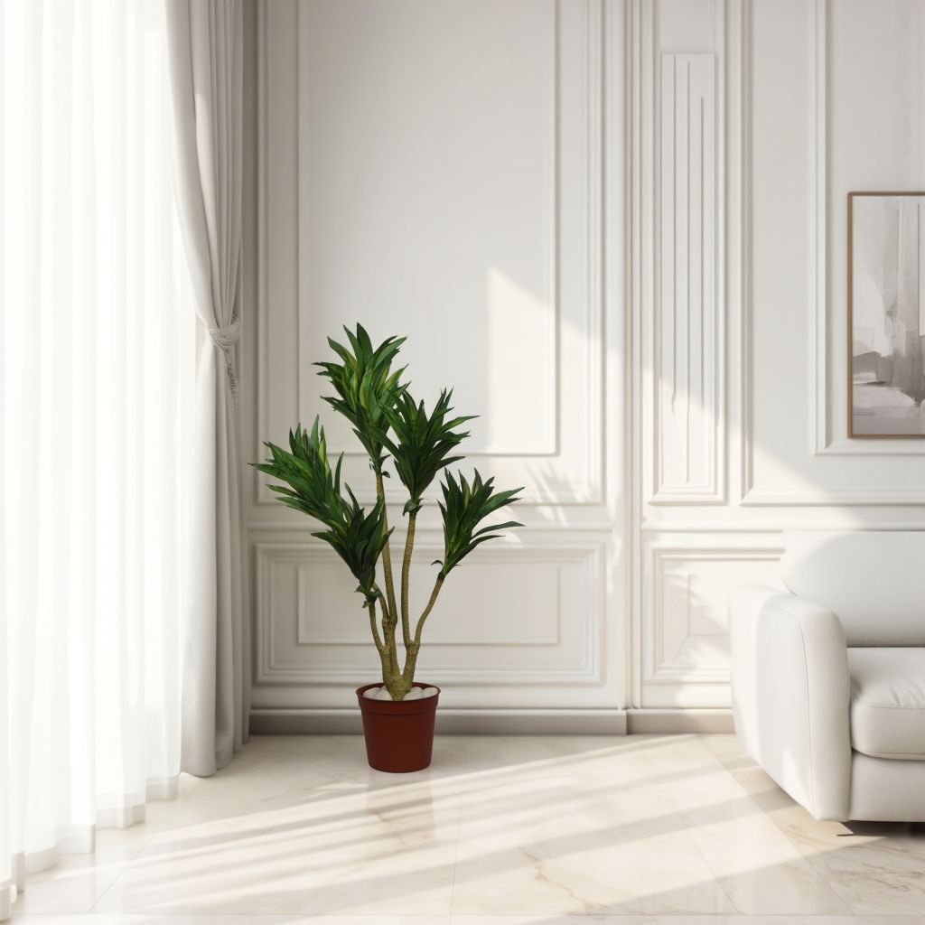 3 Ft Artificial DracaenaPlant – Ideal for Patios or Home Interiors – Enhances Décor with Zero Upkeep