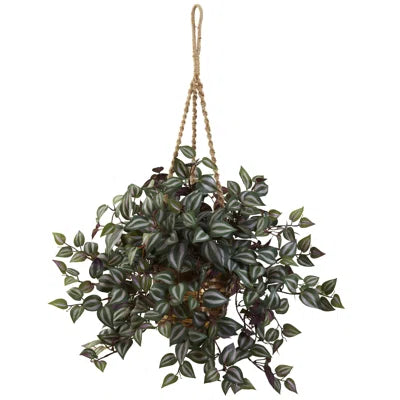 2 Ft Artificial Ruscus Leaf Hanging Plant – Lifelike Trailing Vines with Two-Tone Foliage for Indoor Wall, Shelf & Balcony