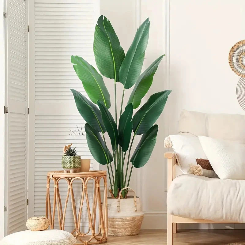 6 Ft Artificial Travelers Palm Plant-Lifelike Faux Tropical Indoor Plant 6ft Luxiplant