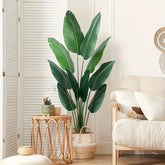 6 Ft Artificial Travelers Palm Plant-Lifelike Faux Tropical Indoor Plant 6ft Luxiplant