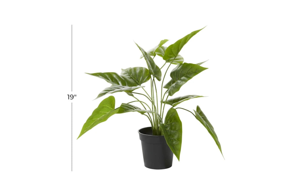 1.5 Ft Green Polyethylene Plastic Rectangle Artificial Foliage – detailed view of pink-striped leaves