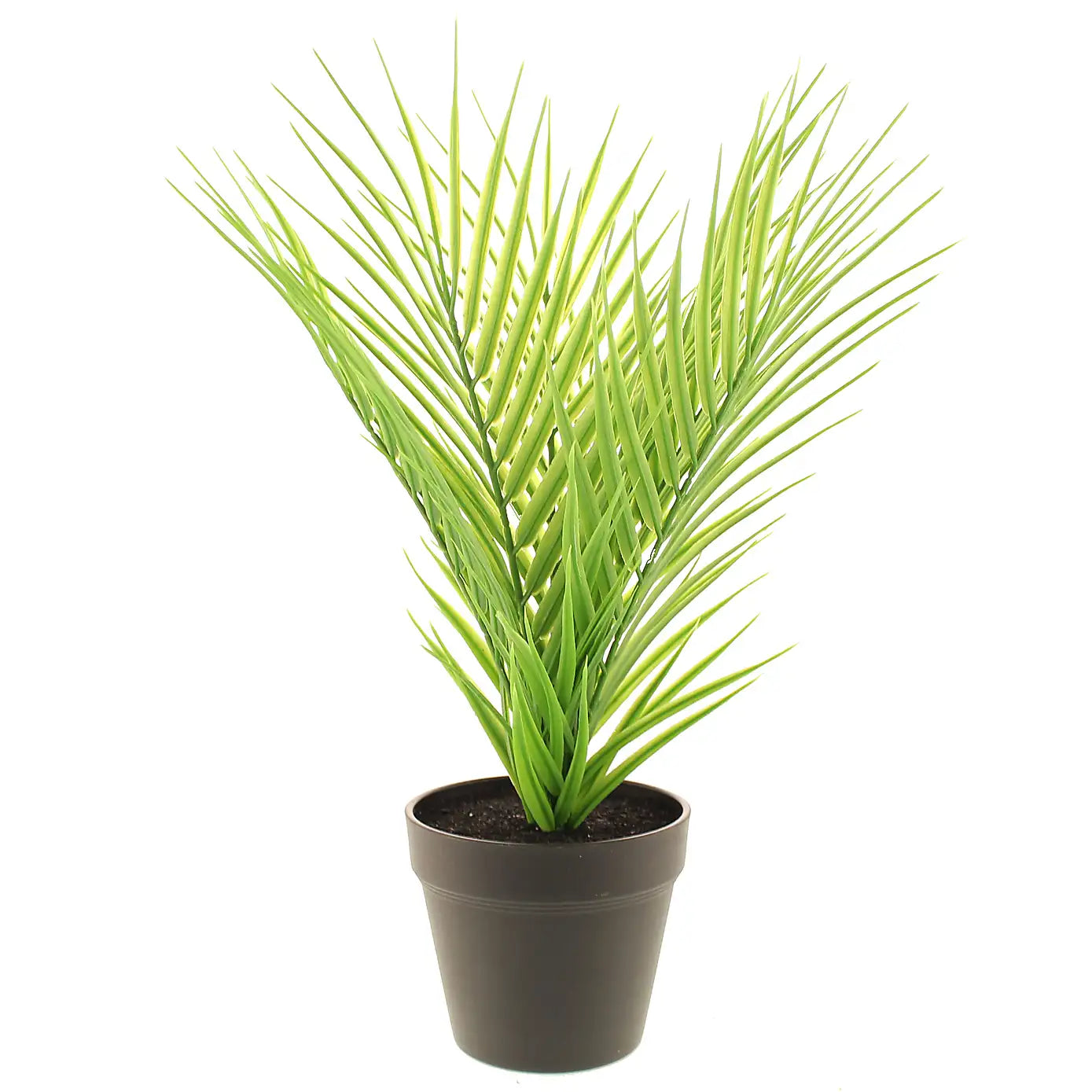 1.5 Ft Artificial Parlour Plant in Black Plant Pot – lifelike tropical plant alternative