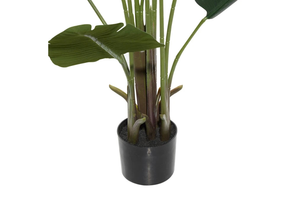 Elegant 6ft Artificial Banana Leaf Plant in a Modern Living Room