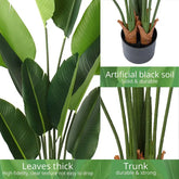 6 Ft Artificial Travelers Palm Plant-Lifelike Faux Tropical Indoor Plant 6ft Luxiplant