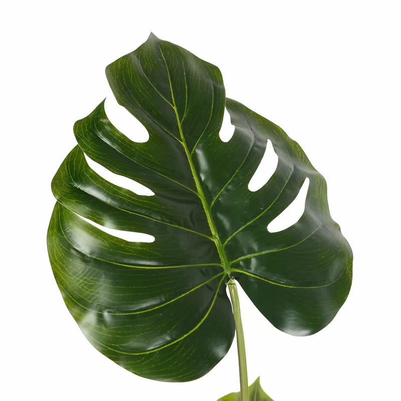 Lush Green Faux Philodendron Plant for Modern Interiors