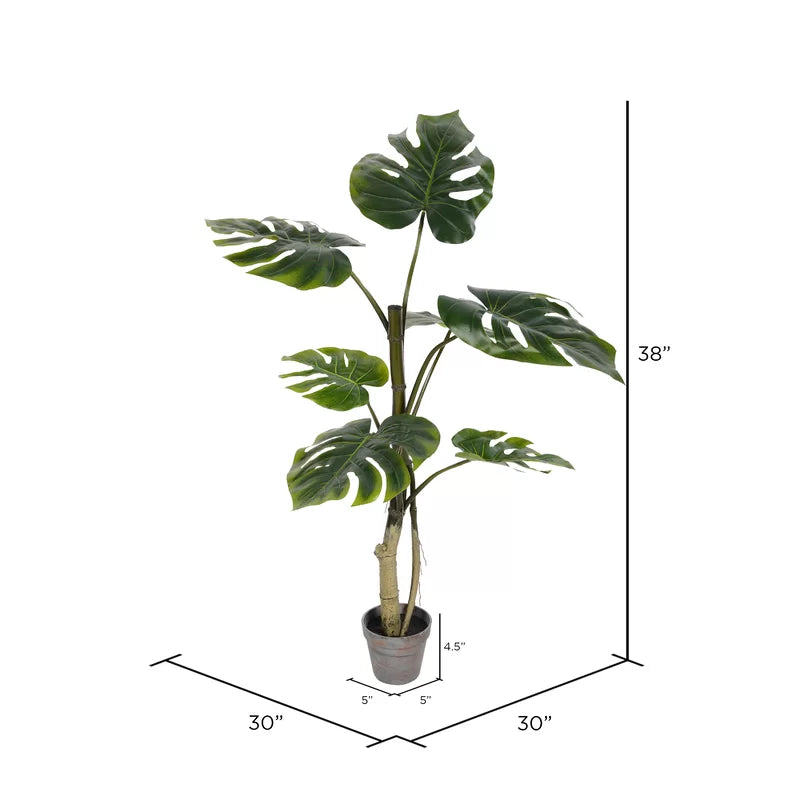 Vibrant Green Artificial Philodendron for Hassle-Free Decor