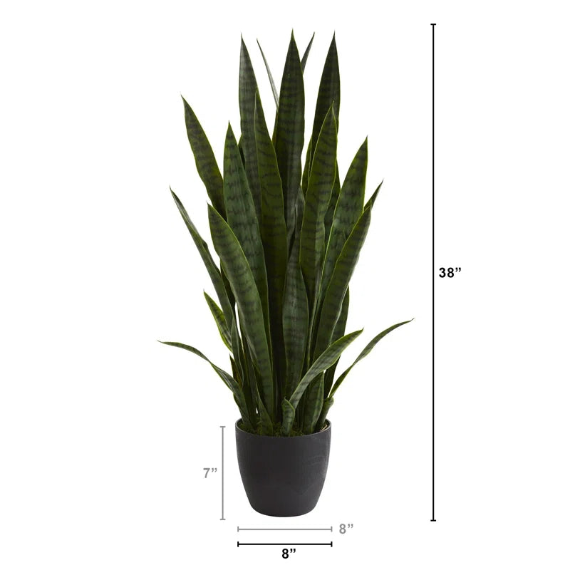 Maintenance-Free Artificial Snake Plant for Indoor Greenery