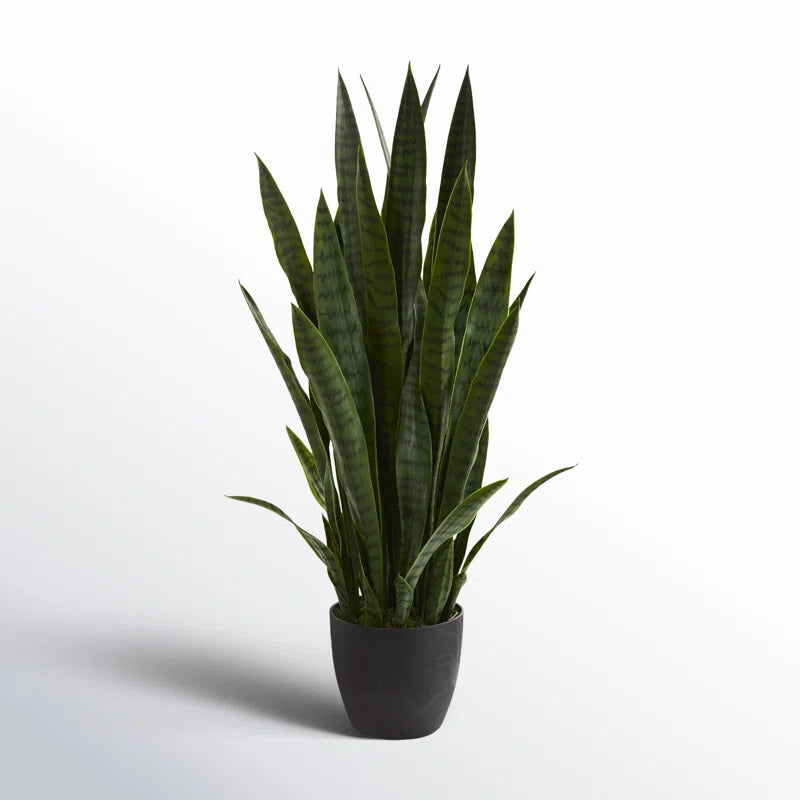 Lifelike Artificial Snake Plant for Home and Office Decor