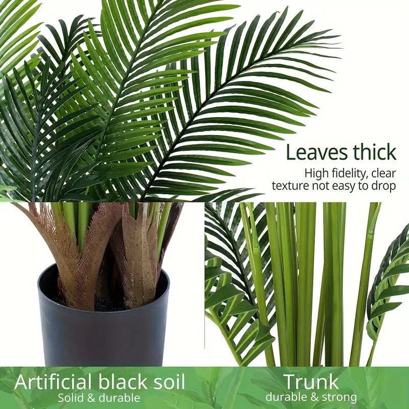 UV-Resistant Artificial Palm Plant – Perfect for Indoor & Outdoor Decor