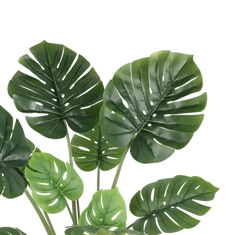 Tall 4ft Faux Monstera Tree designed for modern interiors