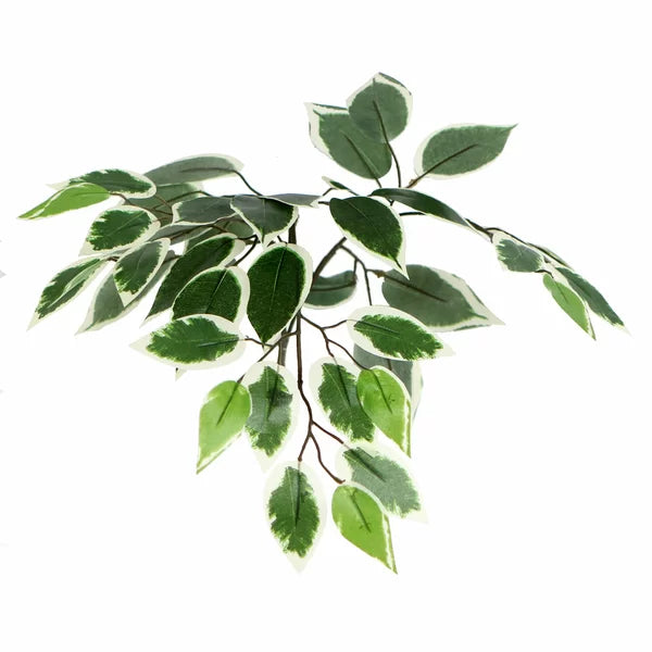 Decorative 4ft faux ficus tree featuring durable fabric leaves and a sturdy wood trunk for a lifelike appearance