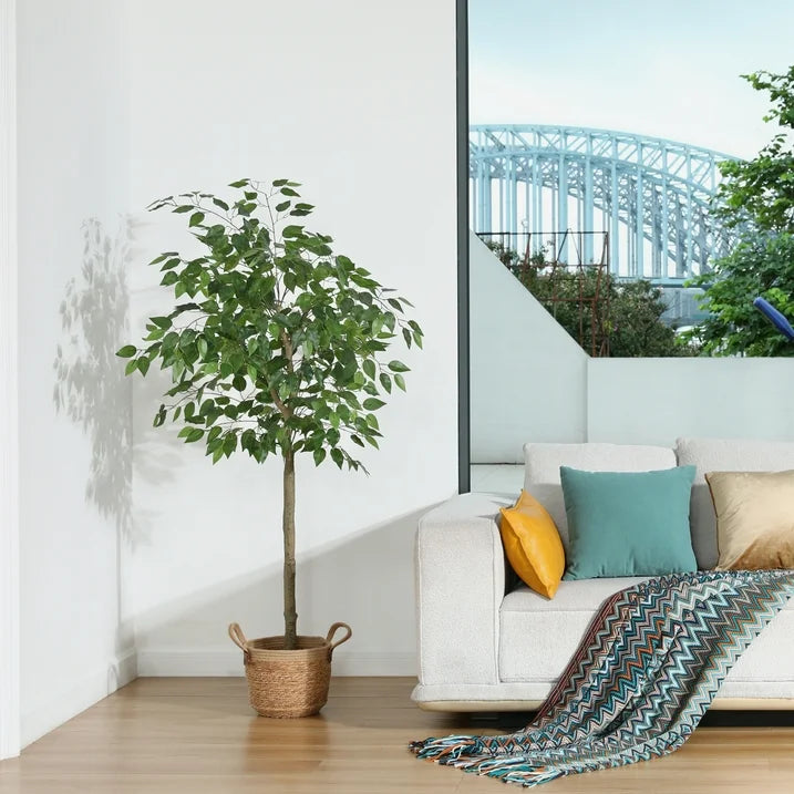 Low-maintenance Artificial Ficus Tree for home and office décor