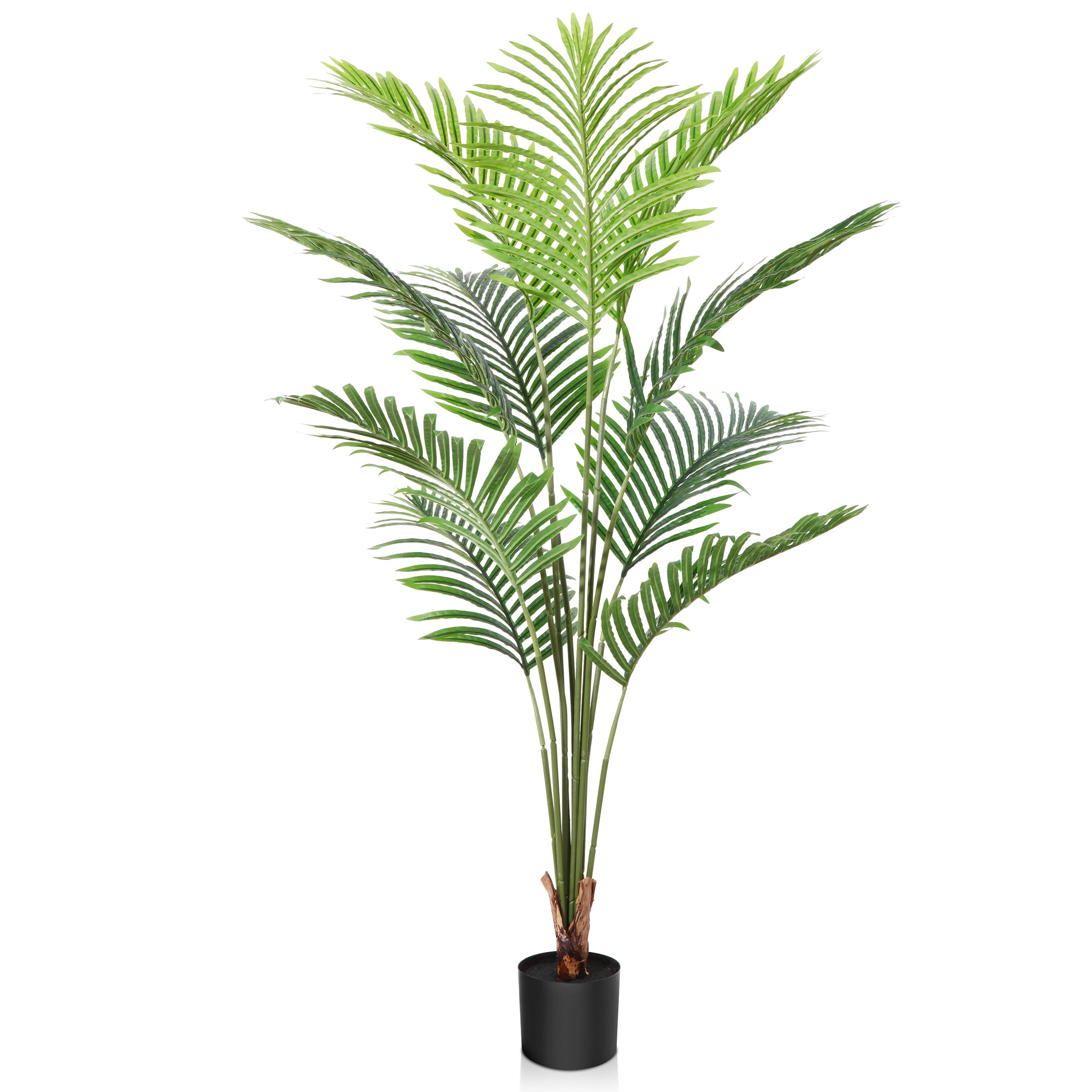Maintenance-Free Artificial Palm Tree with Soft-Touch Fabric Leaves