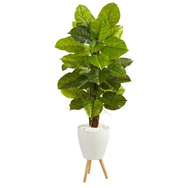 Tall artificial philodendron plant for home and office décor