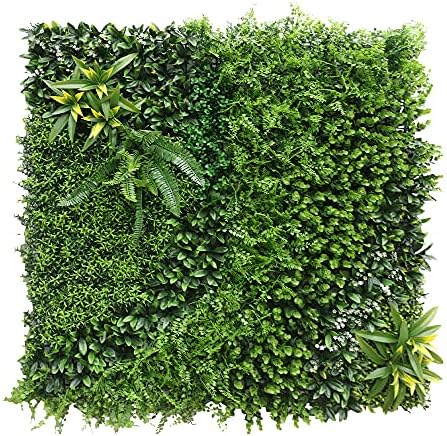 Artificial Boxwood Wall Panel – 100x100 cm Faux Ivy Privacy Screen for Indoor & Outdoor Wall & Fence Décor