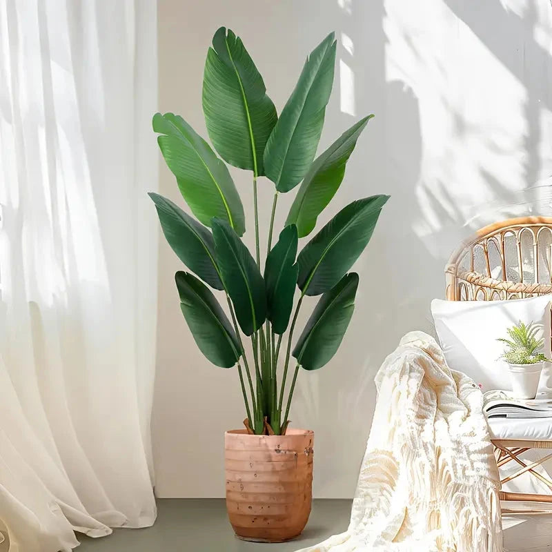 artificial indoor tropical plants 6 Ft Artificial Travelers Palm Plant-Lifelike Faux Tropical Indoor Pla – Luxiplant