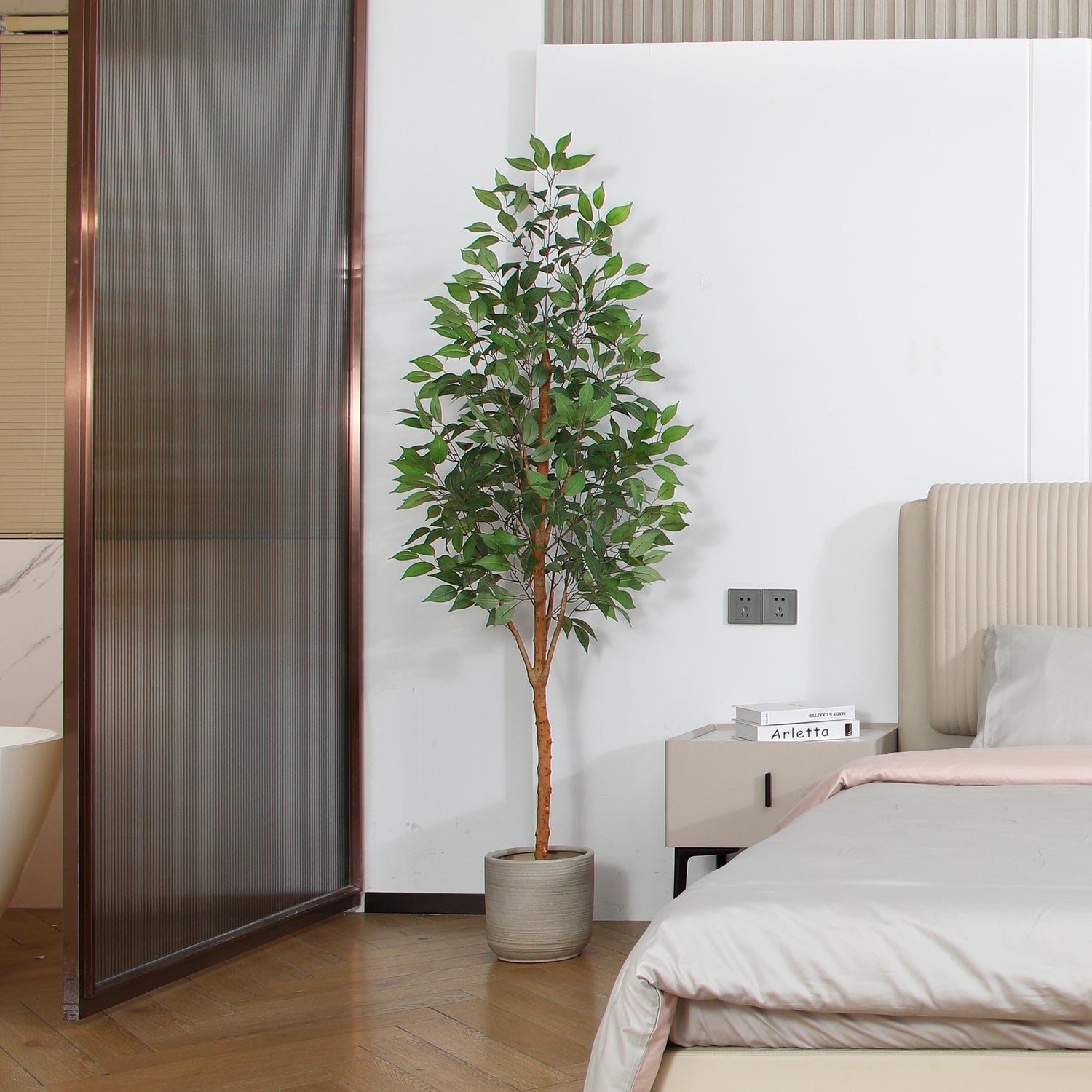 Lush Artificial Ficus Tree with realistic leaves for indoor spaces