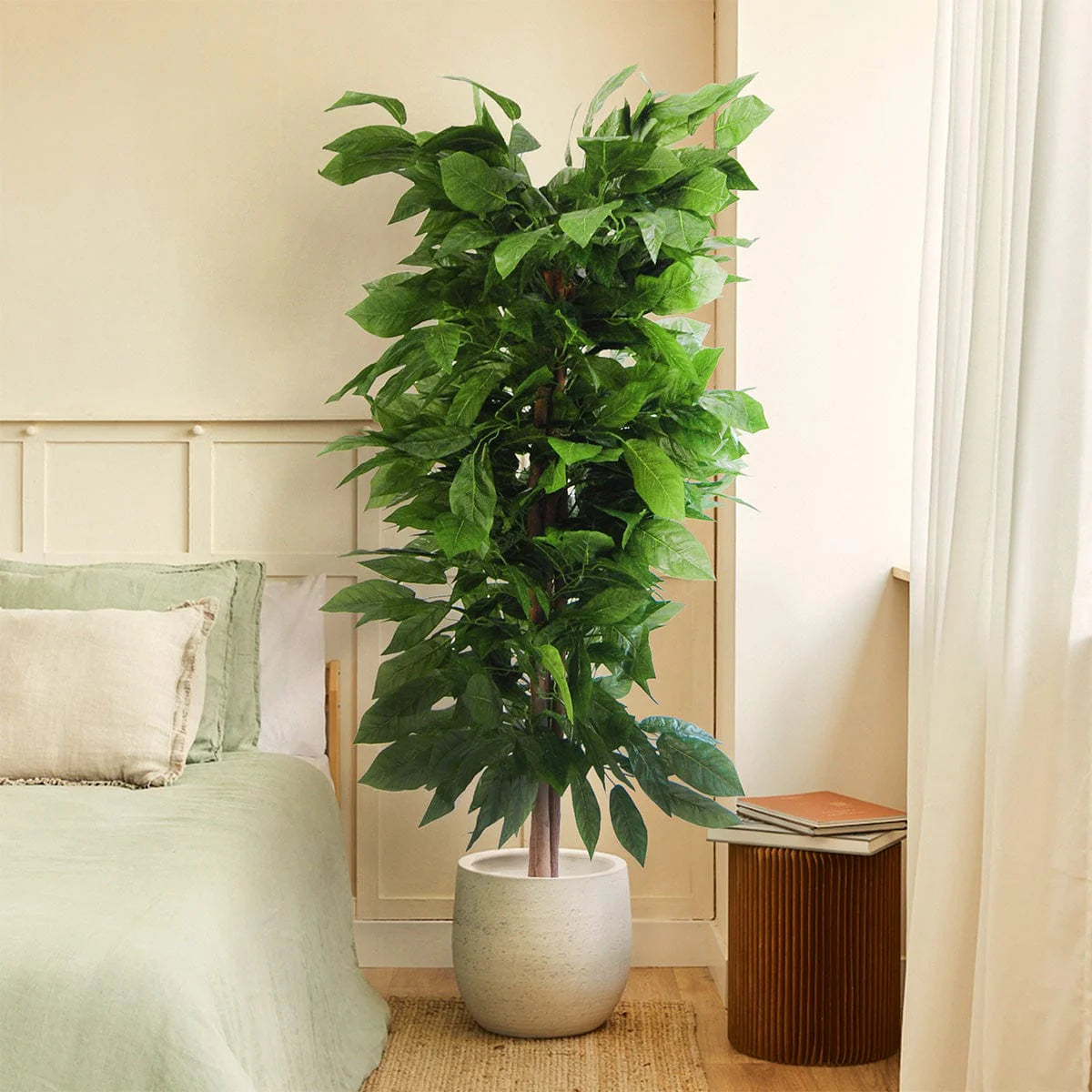 4 Ft Mango tree Artificial plant 100cm - 185cm – perfect for modern home decor