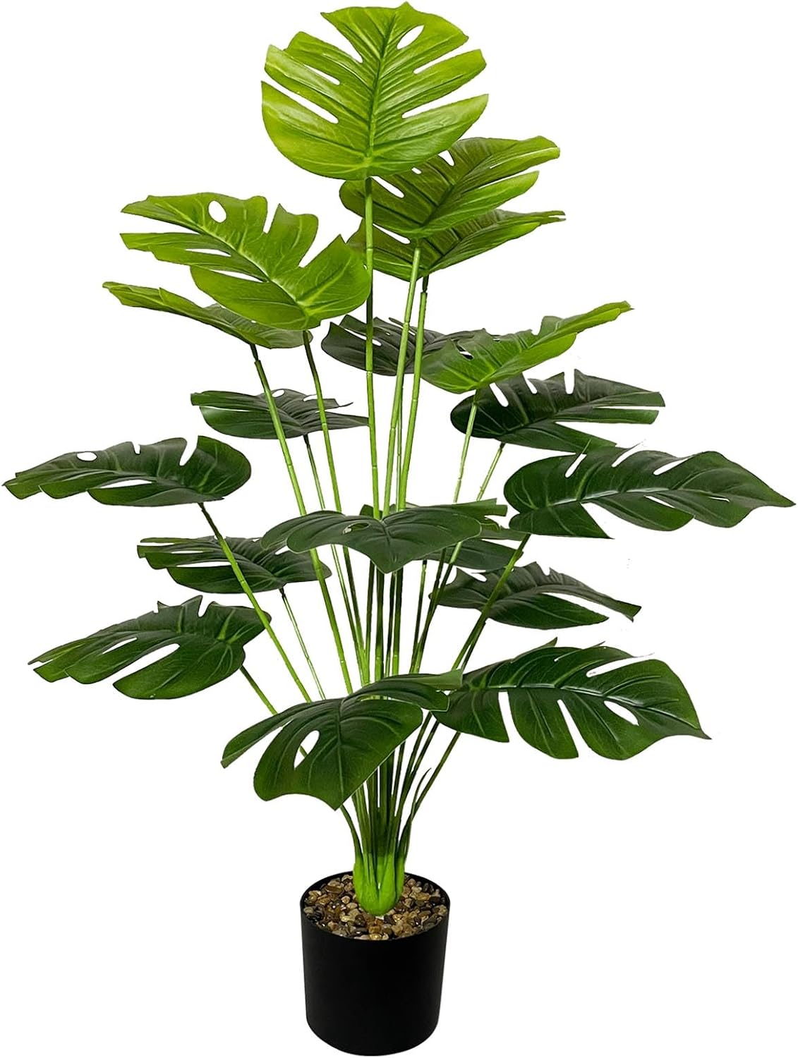 2 Ft Artificial Palm Tree Faux Silk Plant in Pot for Home Office Living Room Bedroom Stairs Foyer Modern Decor Indoor Outdoor Lifelike Fake Potted Housewarming Gifts – enhances any living space naturally