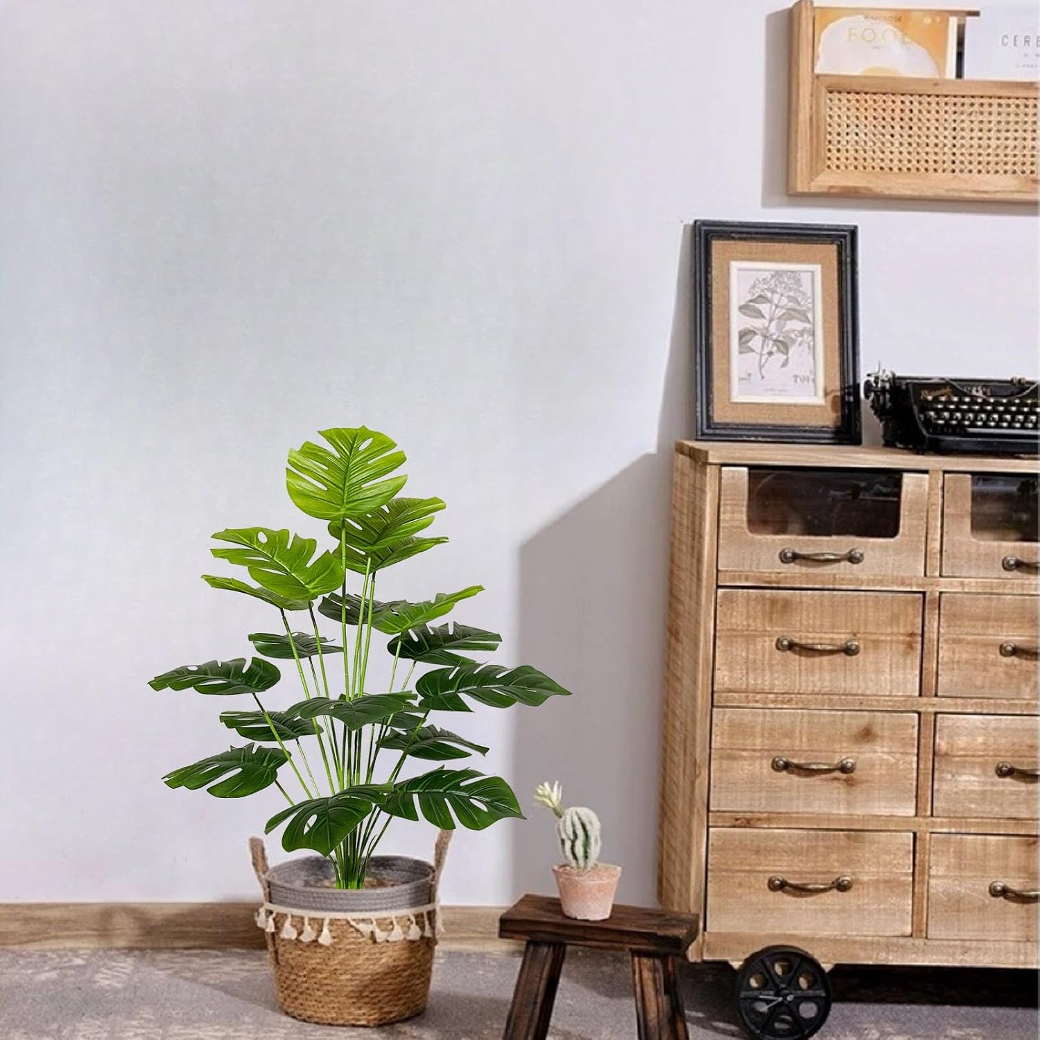 2 Ft Artificial Palm Tree Faux Silk Plant in Pot for Home Office Living Room Bedroom Stairs Foyer Modern Decor Indoor Outdoor Lifelike Fake Potted Housewarming Gifts – crafted for realistic tropical vibes