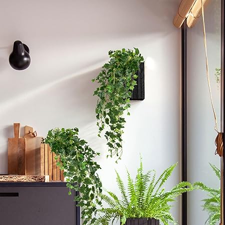 fake hanging wall plants indoor 2 Ft Hollyone Artificial Hanging Ivy Plants – 36 Faux Greenery Vines f – Luxiplant