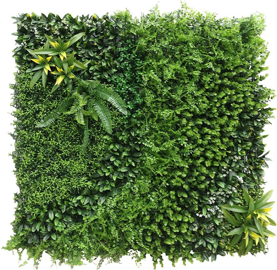 Artificial Boxwood Wall Panel – 100x100 cm Faux Ivy Privacy Screen for Indoor & Outdoor Wall & Fence Décor