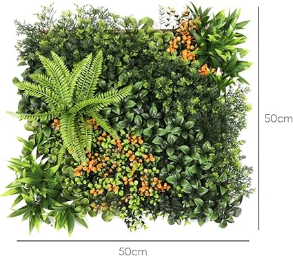 Artificial Hedge Mats – 100x100cm Faux Greenery Panels with Decorative Leaves | UV-Resistant Fence & Wall Covering for Home, Garden, Villa & Outdoor Décor in Bangalore