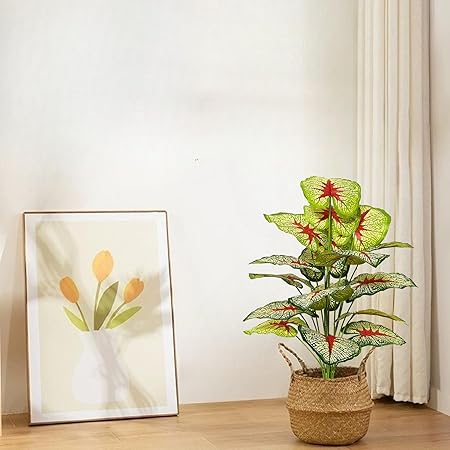 4 Ft Artificial Dracaena Tree 4ft Tall Faux Dracaena Plants Fake Silk Fragrans Tree with Pot for Living Room Floor Indoor Outdoor Office Home Decor Gift for Housewarming | Faux Plant for Home & Office Decor – faux greenery with vibrant texture