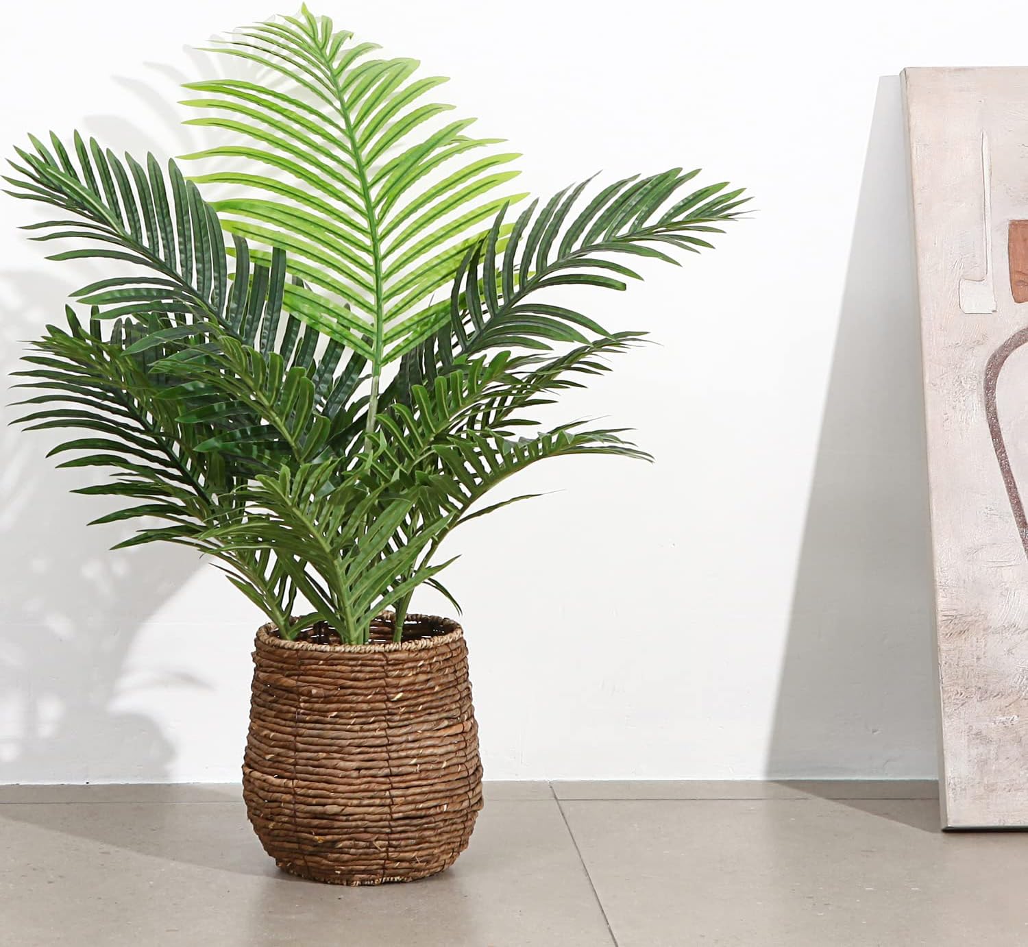 3 Ft Artificial Majesty Palm Tree in Pot – Lush Faux Ravenea Rivularis for Indoor & Outdoor Décor – ideal for indoor botanical themes