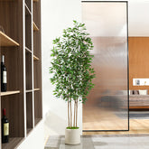 7ft Artificial Ficus Tree in a lush green color