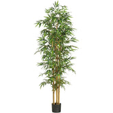 Lifelike Faux Bamboo Plant featuring lush green foliage