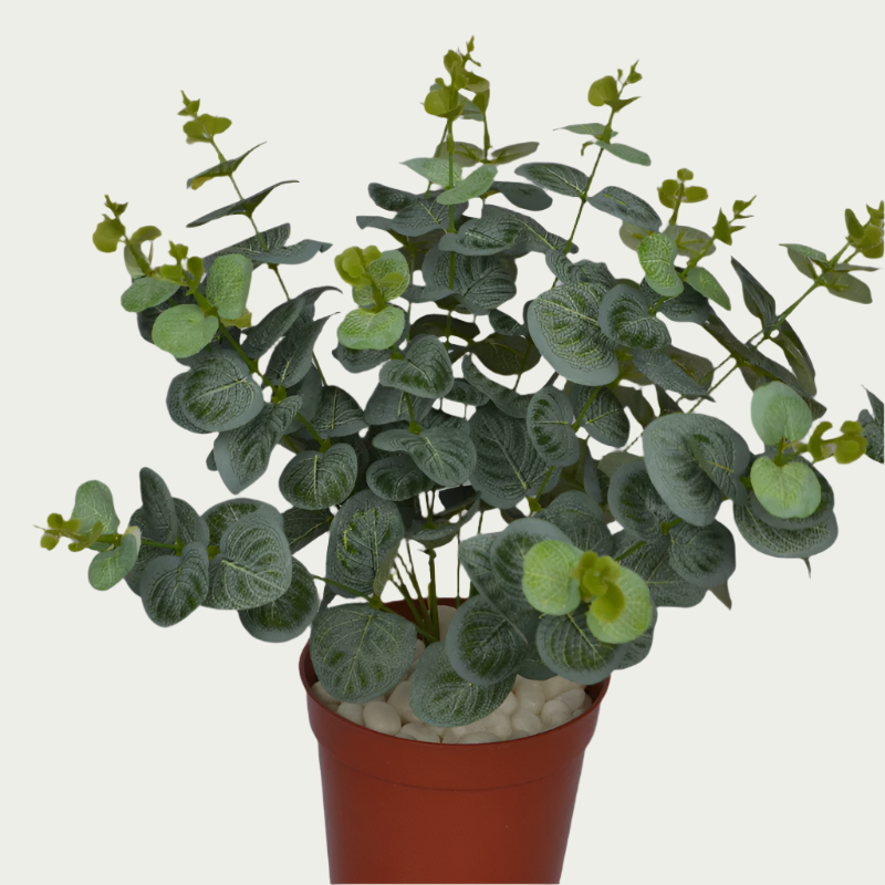 1 Ft Artificial Dry Carpinteria Bush – Faux Green Plant close-up highlighting realistic details