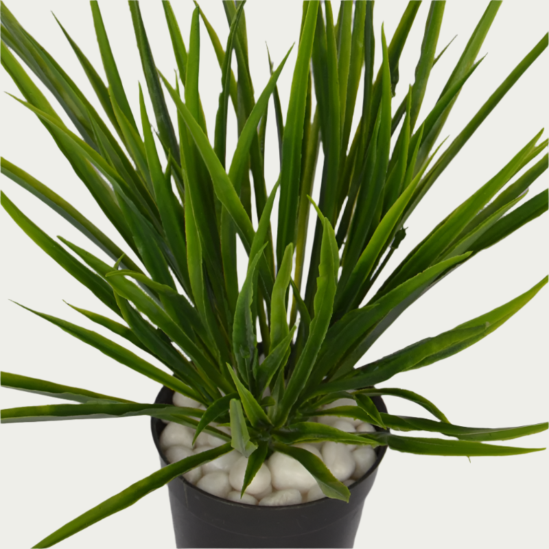 Decorative shot highlighting the unique design of 1 Ft Grass Bush Contemporary Lush Green Accent – Vibrant Decorative Plant for Home or Office – Shop Luxiplant.