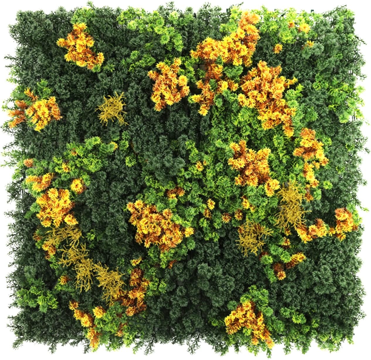 Artificial Grass Wall Panels – 100x100cm Faux Boxwood Greenery Backdrop | Decorative Hedge Panels for Outdoor Privacy Fence, Garden & Wedding Decor