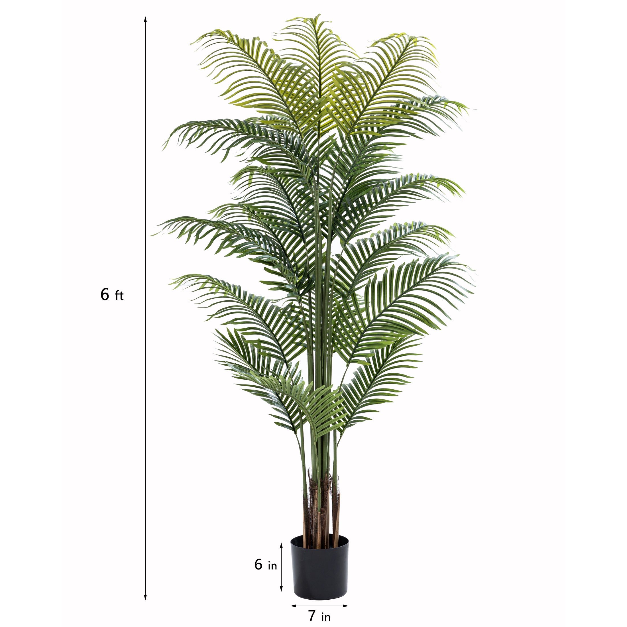 Realistic Artificial Palm Tree for indoor spaces, made from soft-touch fabric