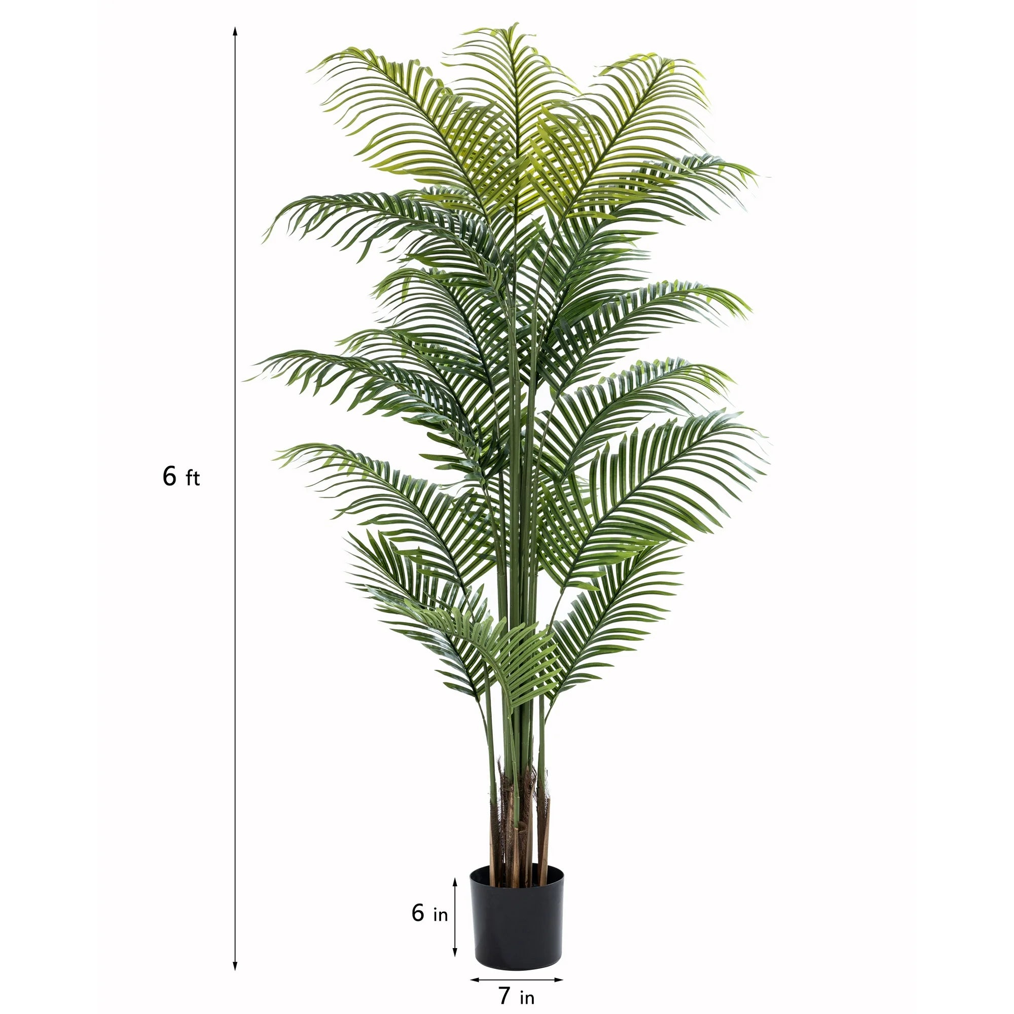 Lifelike Faux Palm Tree adding tropical elegance to home and office décor