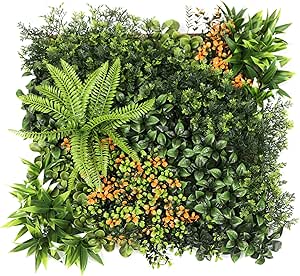 Artificial Hedge Mats – 100x100cm Faux Greenery Panels with Decorative Leaves | UV-Resistant Fence & Wall Covering for Home, Garden, Villa & Outdoor Décor in Bangalore
