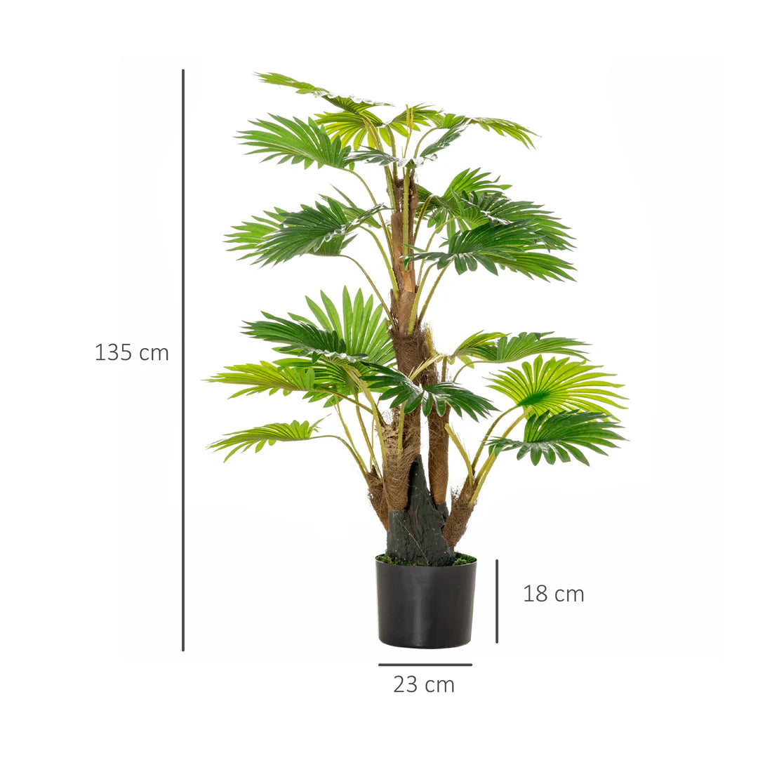 Tall Artificial Tropical Palm Tree – Maintenance-Free Indoor & Outdoor Decor