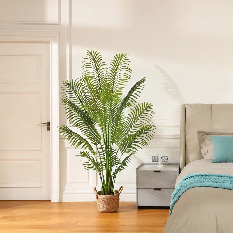 High-quality fabric faux palm tree with a natural and elegant look