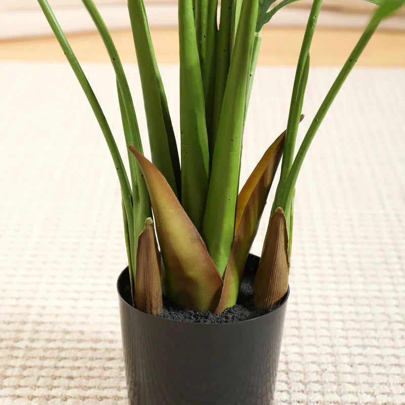 Durable and lifelike 6ft artificial palm tree requiring no watering