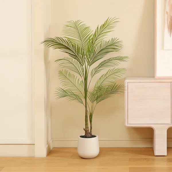 Maintenance-free Faux Palm Plant enhancing any home or workspace