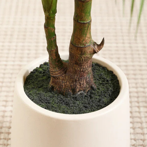 5ft tall Faux Palm Tree with vibrant, maintenance-free foliage